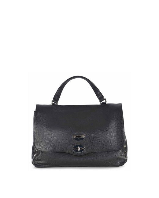 Zanellato Black Stud-Embellished Tote Bag