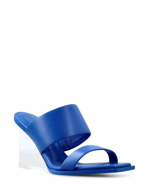 McQueen Blue Galactic Shard Sandals, Brand Size 38 Us