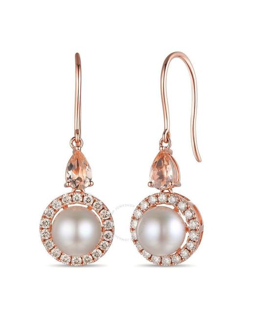 Le Vian Multicolor Ladies Peach Morganite Earrings Set