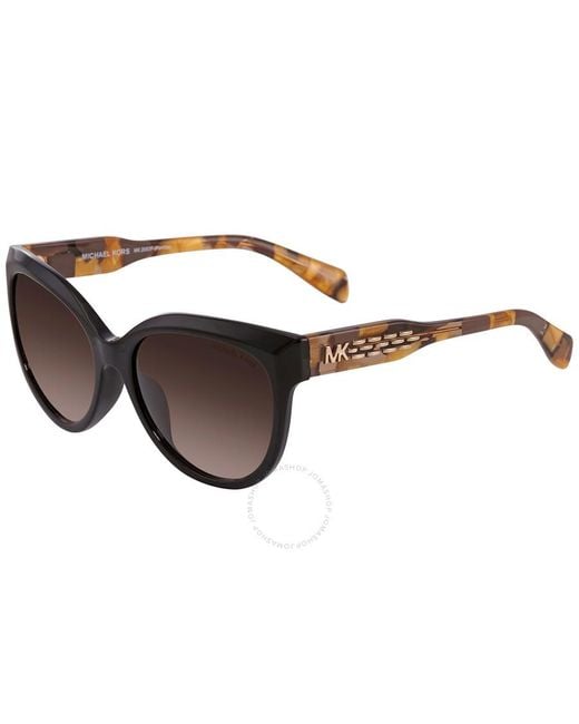 Michael Kors Brown Smoke Gradient Cat Eye Sunglasses Mk2083f 300513 57