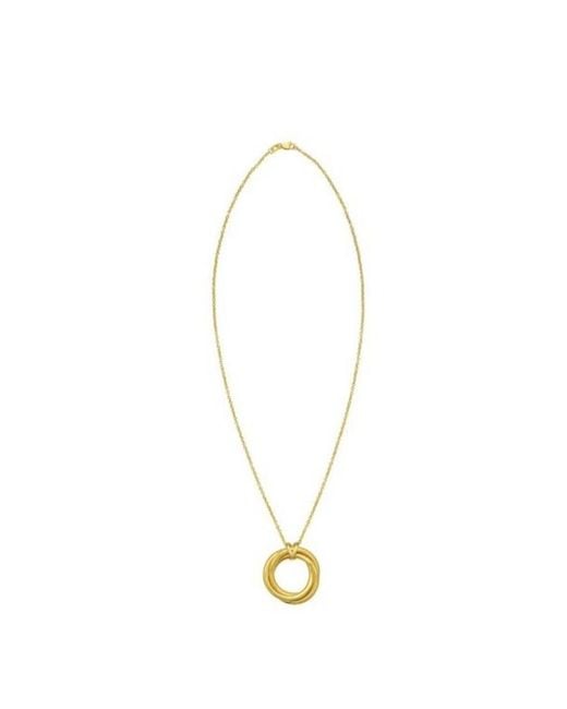 Tresorra Metallic 14K Interlocking Large Trinity Necklace