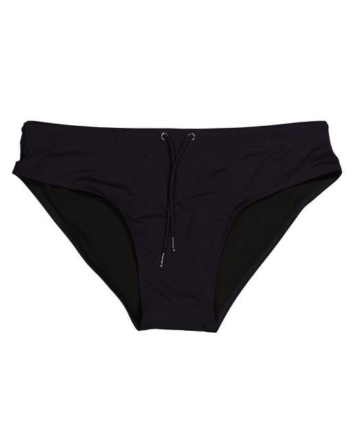 Burberry Black Grayes Logo Print Swim Briefs for men
