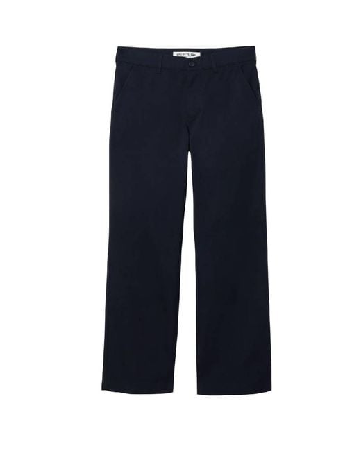 Lacoste Blue Straight Fit Cotton Pants for men