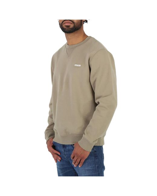 COACH Natural Cotton Essential Crewneck Sweatshirt for men
