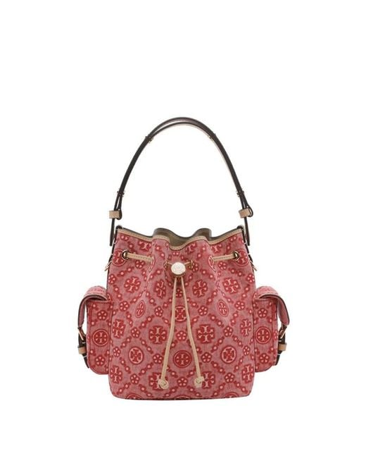 Tory Burch Red T-Monogram Bag