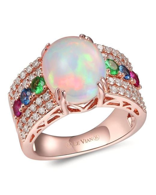 Le Vian Red Neopolitan Opal Ring Set