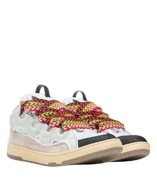 Lanvin White Curb Skate Sneakers for men