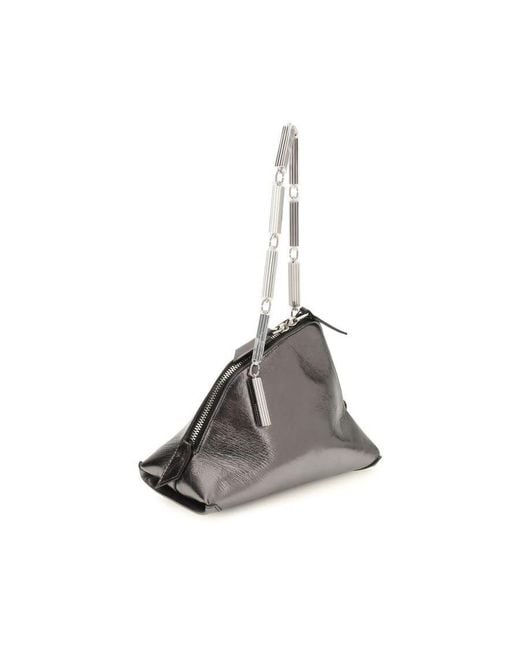 The Attico Gray La Scala Shoulder Bag for men