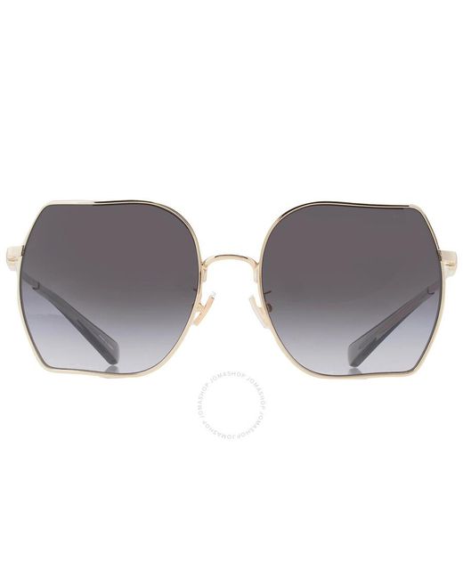 COACH Gray Gradient Irregular Sunglasses Hc7142 90058g 58