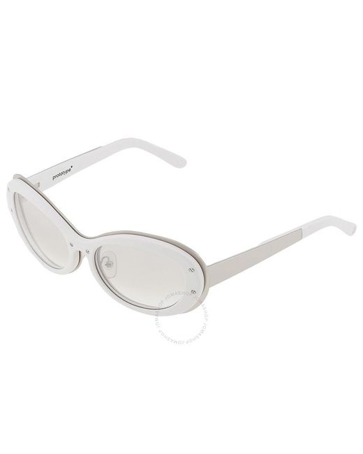 Yohji Yamamoto Multicolor X Linda Farrow Clear Flash Oval Sunglasses Yyh Dragonfly-c3