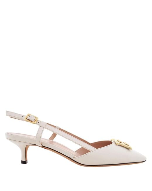 Bally Pink Eva 45 Leather Slingback Pumps, Brand Size 36.5 Us Size 6