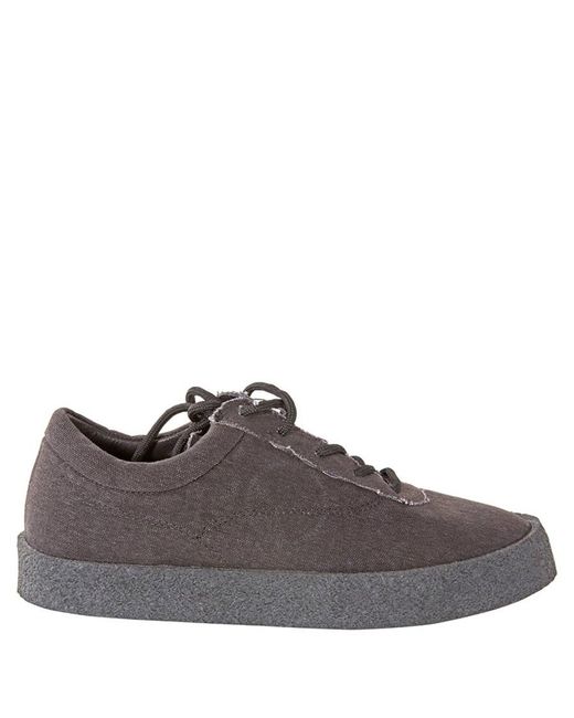 Yeezy Brown Ladies Graphite Crepe Sneaker Washed Canvas, Brand Size 35 Us