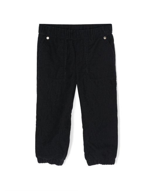 Moncler Black Applique Trousers for men