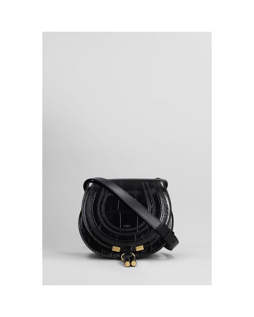 Chloé Black Marcie Shoulder Bag