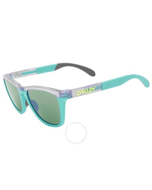 Oakley Green Frogskins Range Prizm Jade Square Sunglasses Oo9284 928406 55 for men