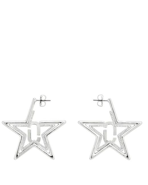Marc Jacobs Metallic J Marc Star Hoop Earrings