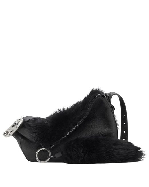 Burberry Black Knight Leather Shoulder Bag