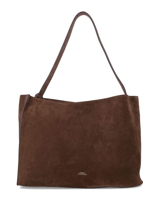 Studio Nicholson Brown Doublet Suede Tote