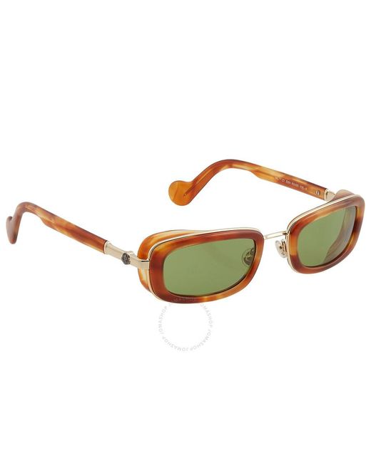 Moncler Rectangular Sunglasses Ml0127 53n 52 in Brown for Men 