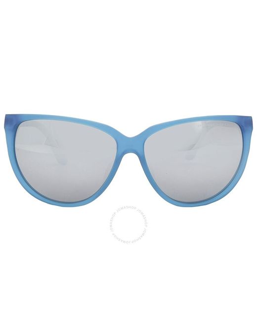 Porsche Design Blue Grey Cat Eye Sunglasses P8588 E 61