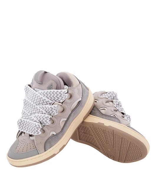 Lanvin Gray Curb Sneakers for men