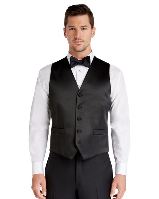 Jos. a. bank 1905 Collection Tailored Fit Tuxedo Separate Vest in Black