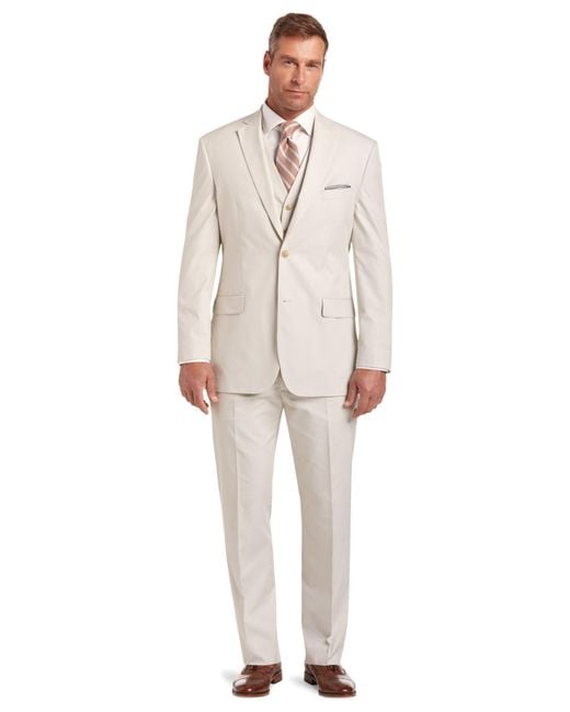 Lyst - Jos. A. Bank Executive Collection Tailored Fit Tropical Blend ...