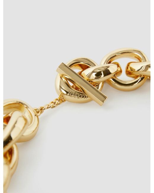 Joseph Metallic Bean Link Necklace