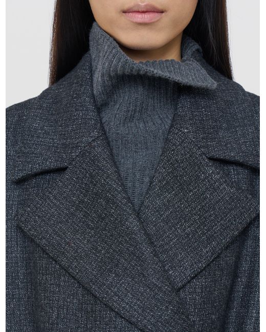 Joseph Blue Merton Overlay Wool Coat