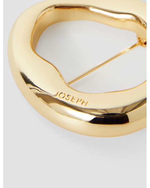 Joseph Metallic Bean Brooch