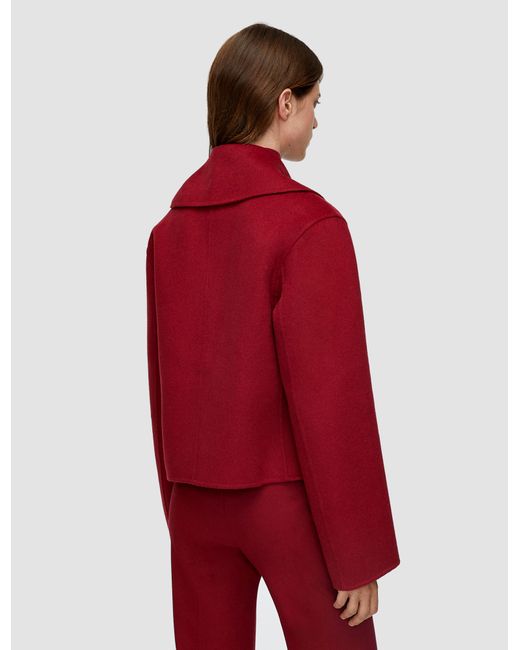 Joseph Red Delano Double Face Cashmere Jacket