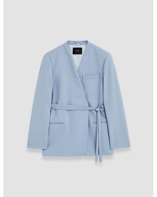 Joseph Blue Victor Tailoring Crepe Jacket