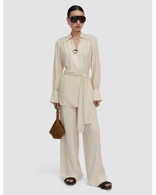 Joseph Natural Bou Crepe Blouse