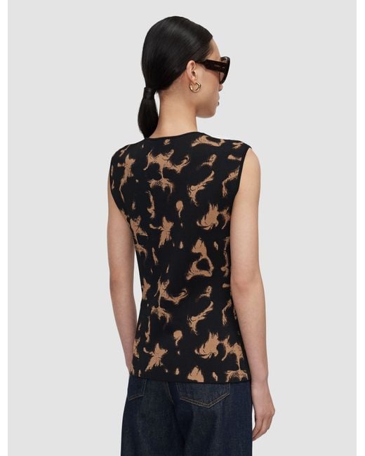 Joseph Blue Acis Tortoiseshell Knit Tank Top