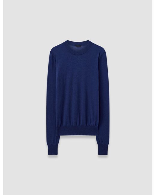 Pull Col Rond En Cashair Joseph en coloris Blue