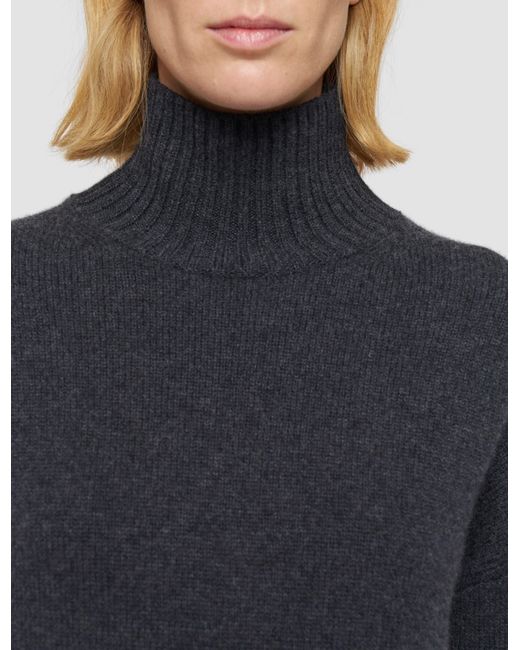 Joseph Blue Luxe Cashmere High Neck Jumper