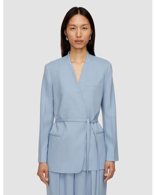 Joseph Blue Victor Tailoring Crepe Jacket