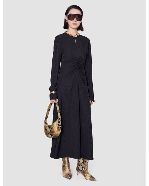 Joseph Black Aurora Leopard Jacquard Dress