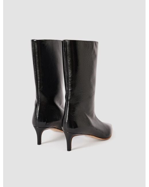 Joseph Black Tiana Patent Leather Short Boots