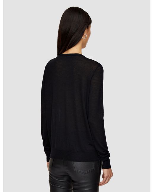Joseph Black Cashair V Neck Jumper