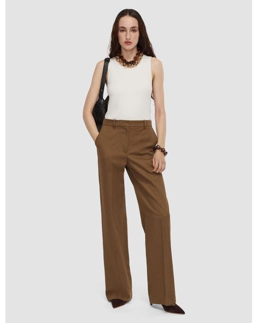 Joseph Natural Mitae Cotton Twill Trousers