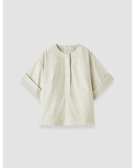 Joseph Natural Yani Light Wool Blouse
