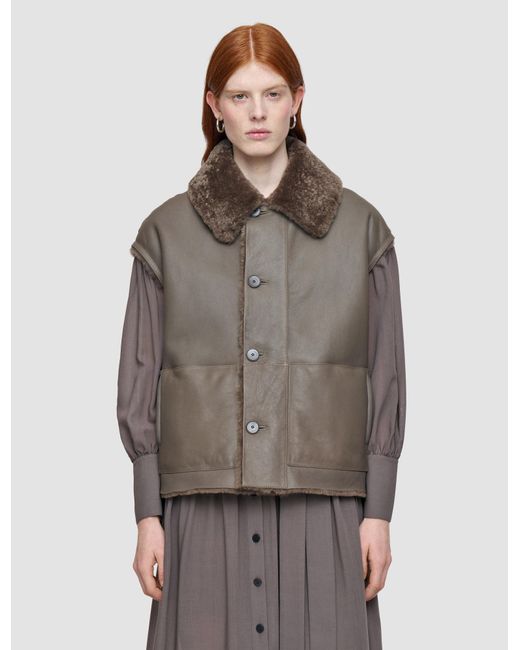 Joseph Brown Molin Reversible Shearling Gilet