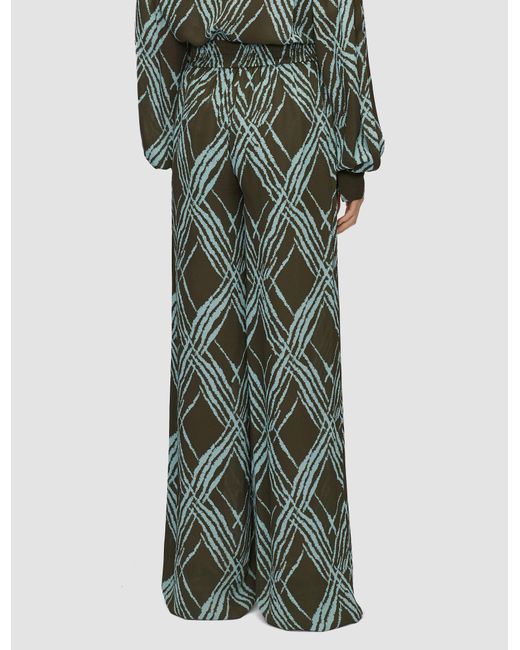 Pantalon Asila En Soie À Tissage Ajouré Joseph en coloris Green