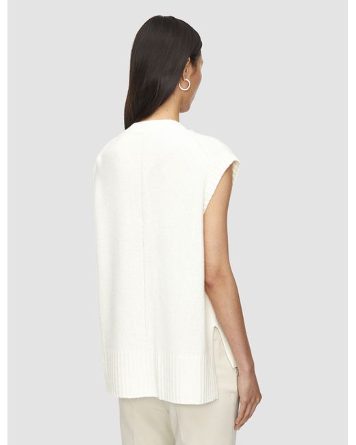 Joseph White Open Cashmere Vest