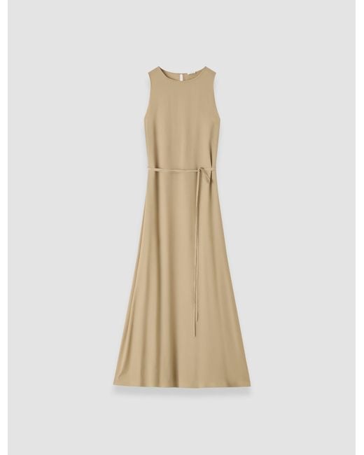 Joseph Natural Lottie Silk Blend Crepe Dress