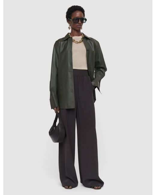 Joseph Brown Nour Satin Twill Trousers