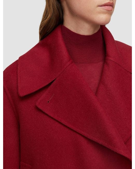 Joseph Red Delano Double Face Cashmere Jacket