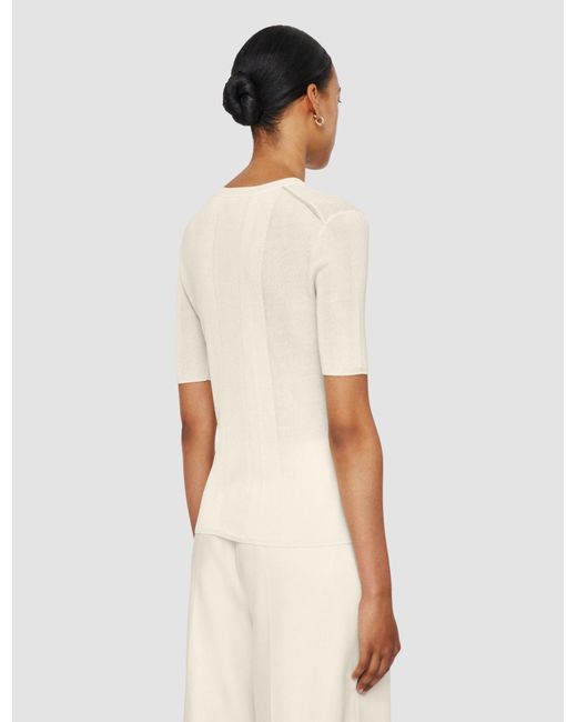 Joseph White Crisp Rayon Top