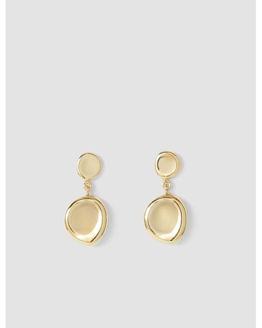 Joseph Metallic Bean Drop Earrings
